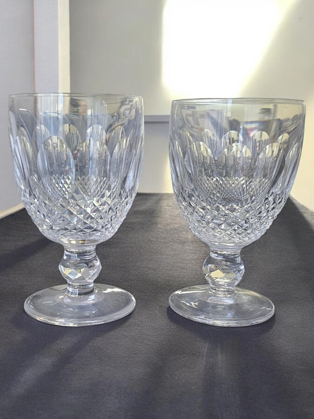 Set of 3 - Waterford Crystal Short Stem Wine Glasses